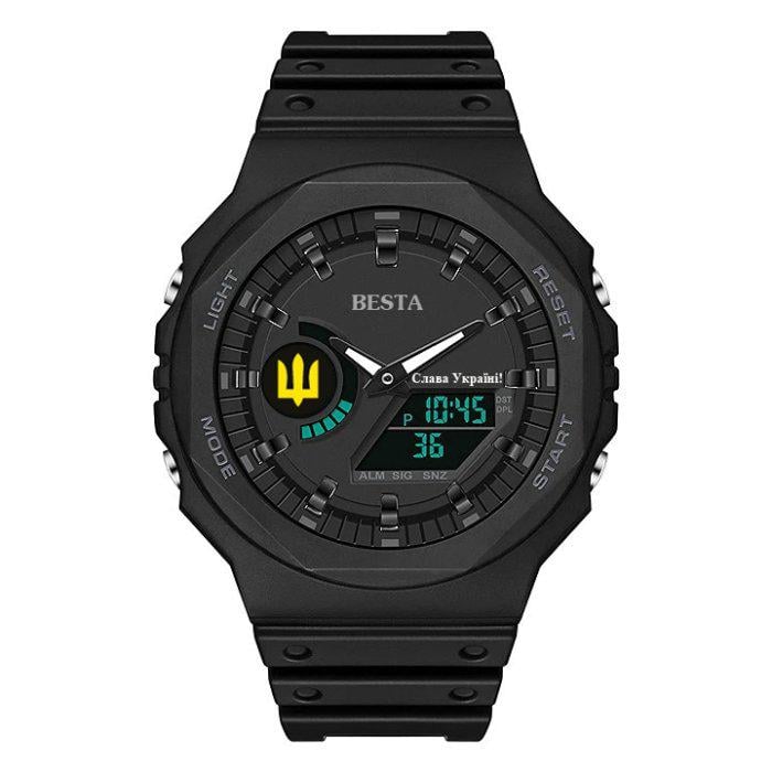 Годинник наручний чоловічий Besta Jocker Petriot Black (1718)