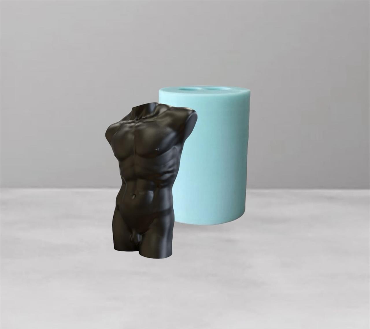 Молд для свічок Чоловіче оголене тіло 9,5 см (15420104)