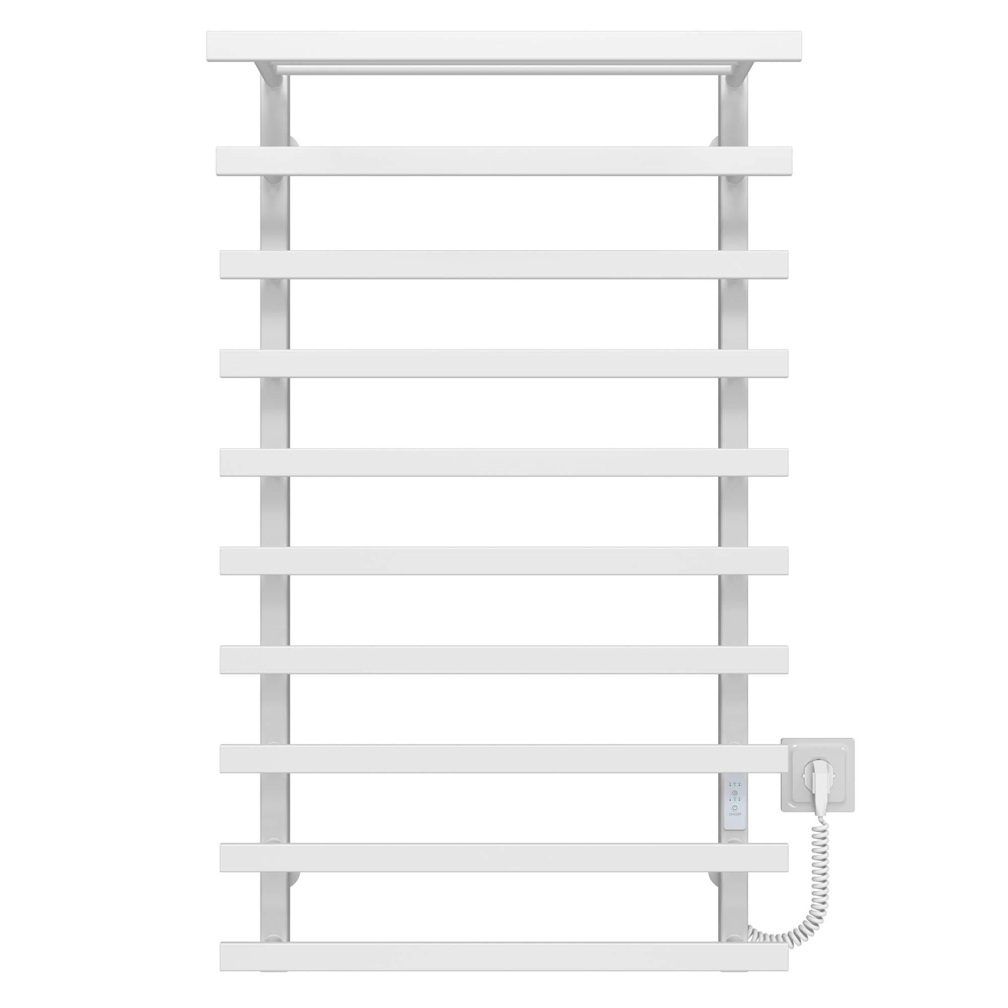 Полотенцесушитель электрический Deffi Agata П10 WD04 правое подключение нержавеющая сталь 400х1000 мм Белый (A.AG.100.40.10.E.W.R.4)