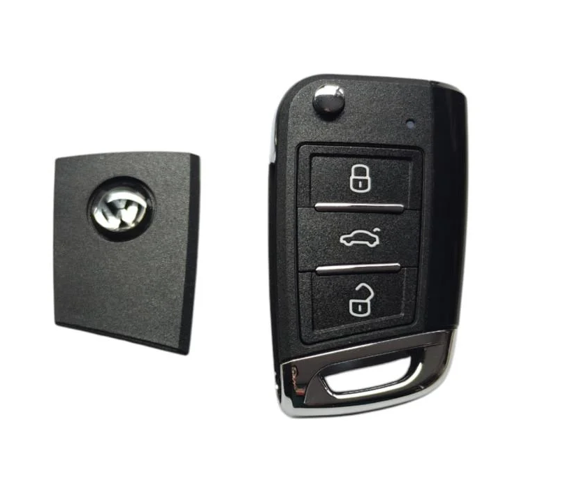 Корпус ключа Volkswagen на 3 кнопки Golf 7 2013-2017 (2406997160)