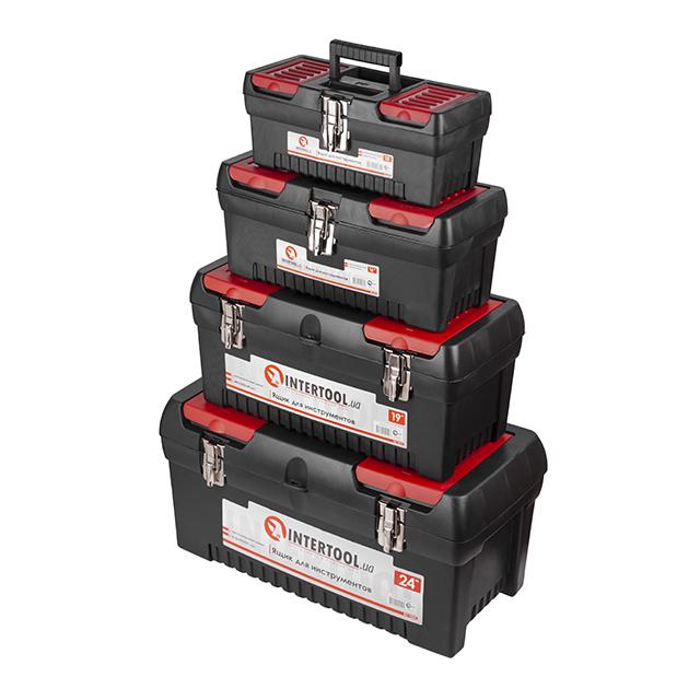 Комплект ящиков для инструмента с металлическим замком 4 шт. 12.5"/16"/19"/24" - фото 2