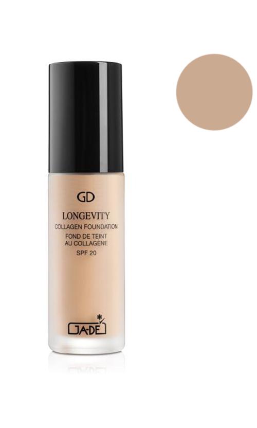 Тональний крем Ga-De Longevity Collagen Foundation Spf 20 із колагеном 501 Іoft beige - фото 2