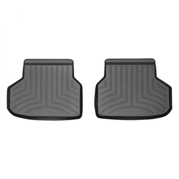 Коврики WeatherTech в салон BMW 7 2015-19 с бортиком задние 2 шт. Черный (442424)