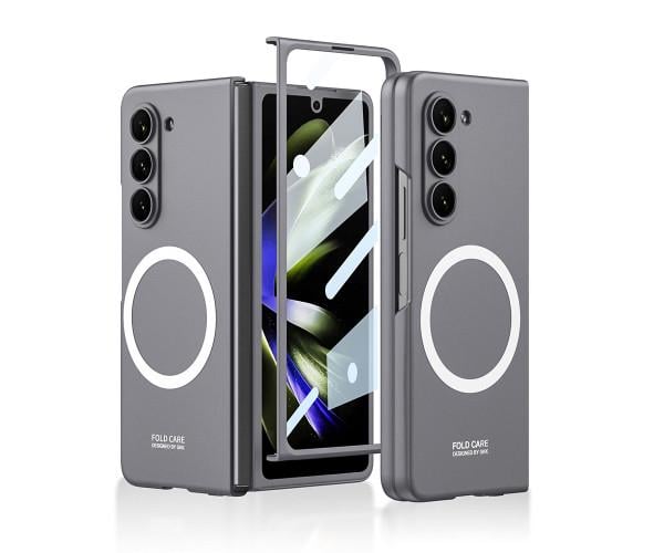 Чохол Omeve Shockproof для Samsung Galaxy Z Fold5 з підтримкою безпровідної зарядки Сірий