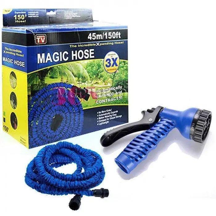 Шланг садовий Magic Hose для поливу саморозтягується з розпилювачем 45 м (XH45) - фото 1