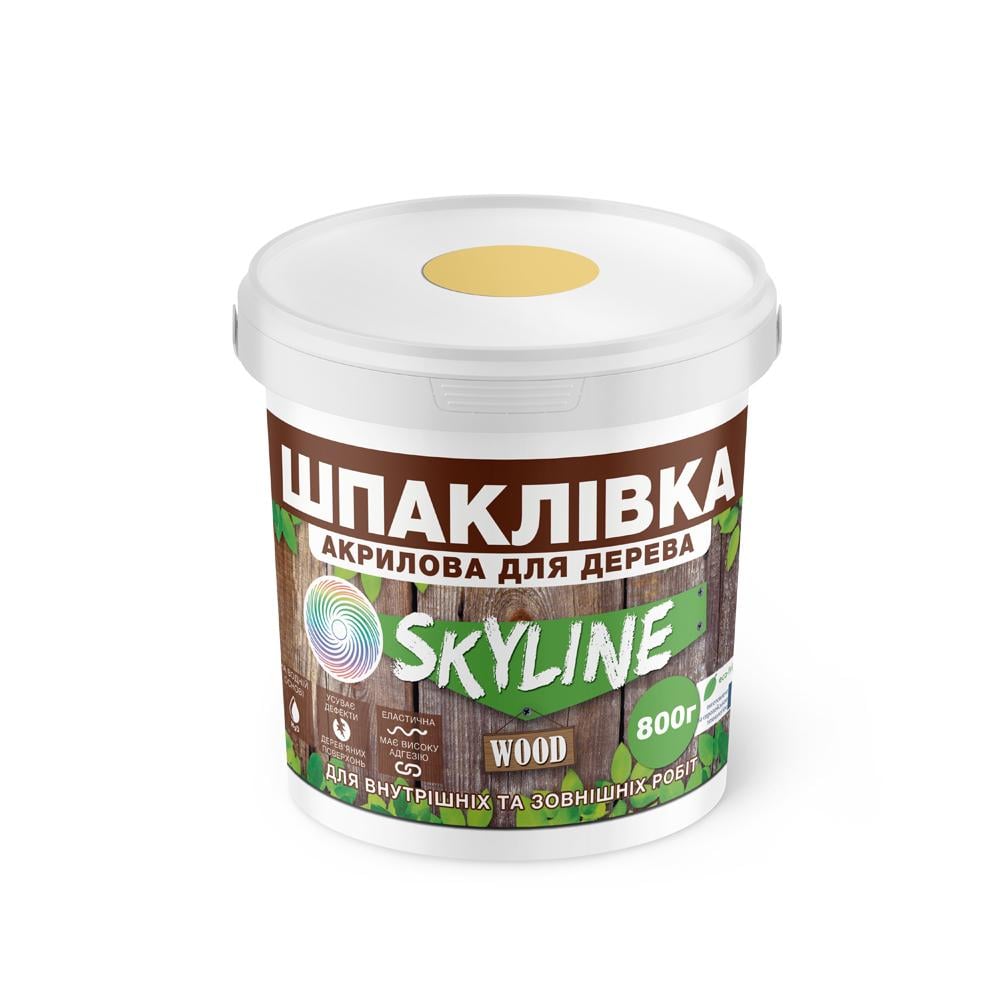 Шпаклівка акрилова Skyline Wood для дерева 800 г Ясен - фото 1