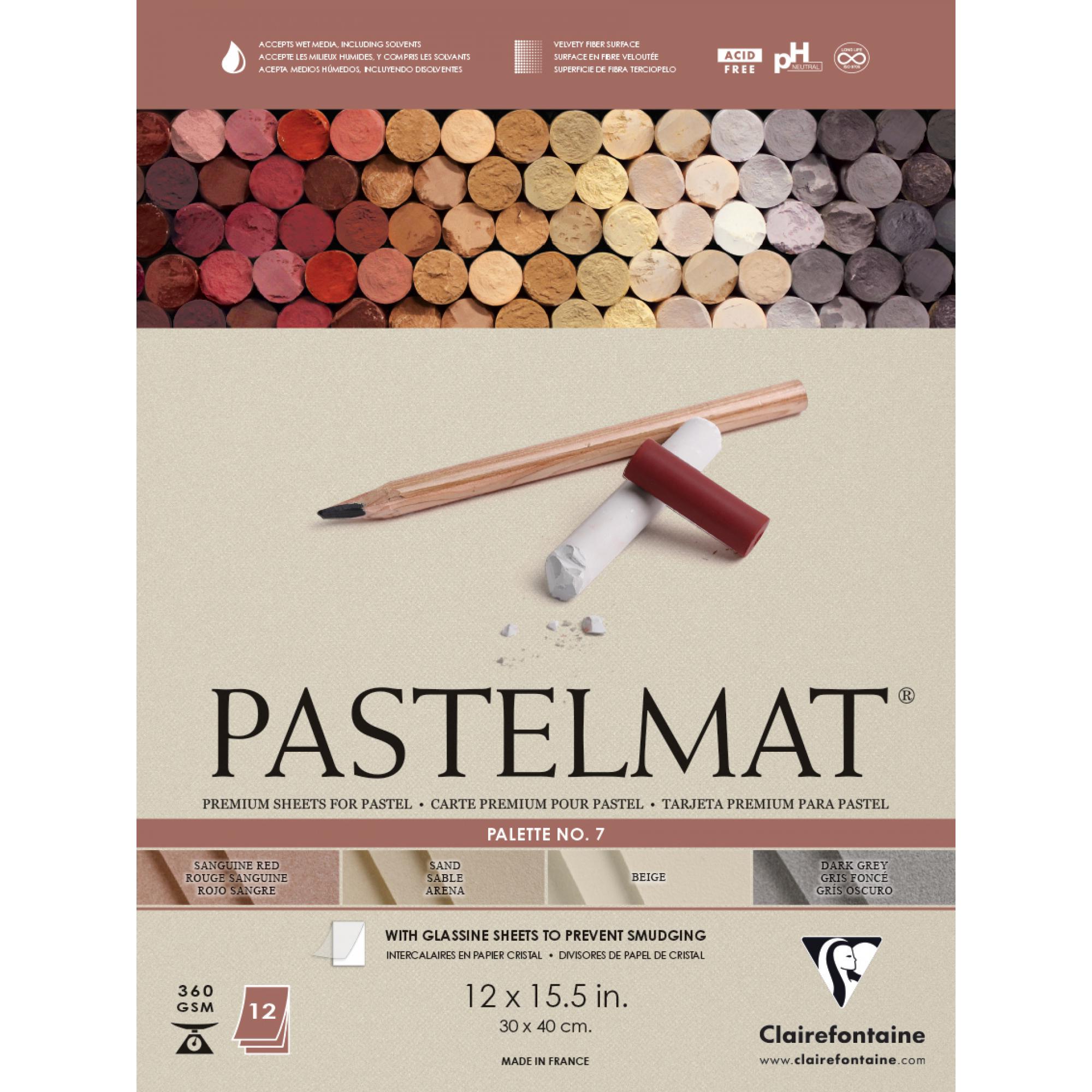Папір для пастелі Clairefontaine Pastelmat №7 30х40 см 12 аркушів (96054C) Папір для пастелі Clairefontaine Pastelmat №7 30х40 см 12 аркушів (96054C)