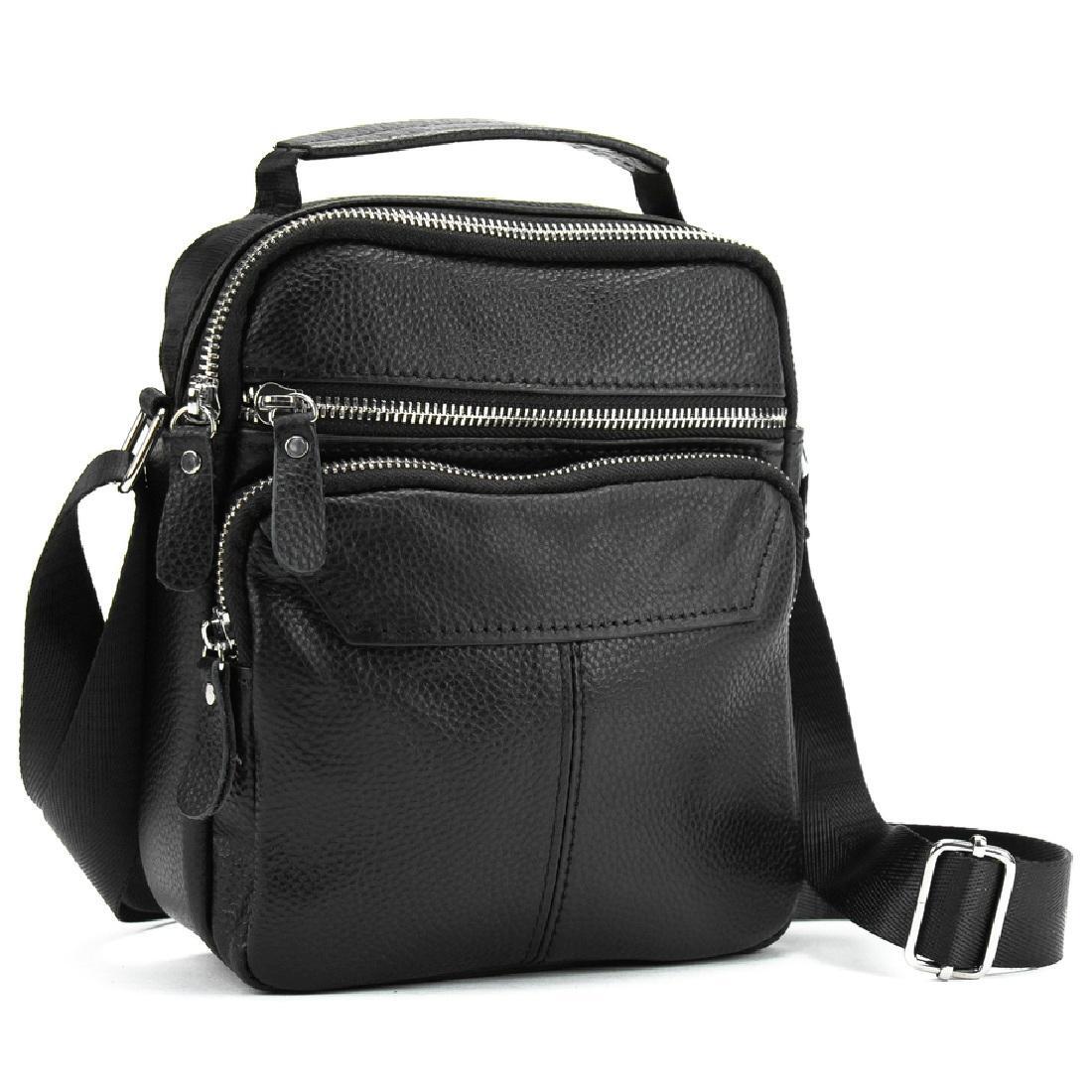 Мужская сумка через плечо Royal Bag M56-3657A Черный (7046)