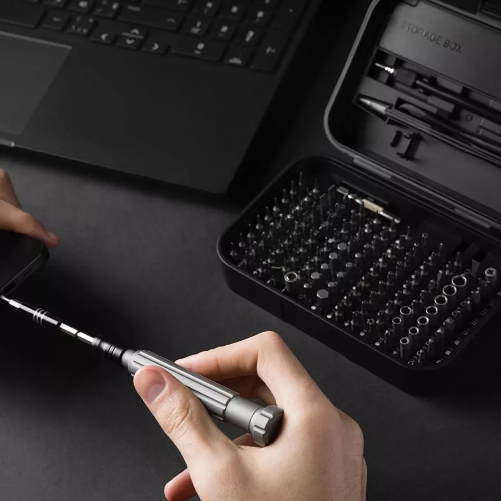 Набор отверток Proove Fixer 150в1 многофункциональный стальные биты Черный (632557) - фото 5