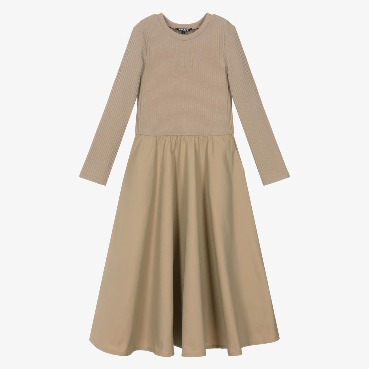Сукня DKNY 62391 148 см р. 12 Бежевий (2859331706)