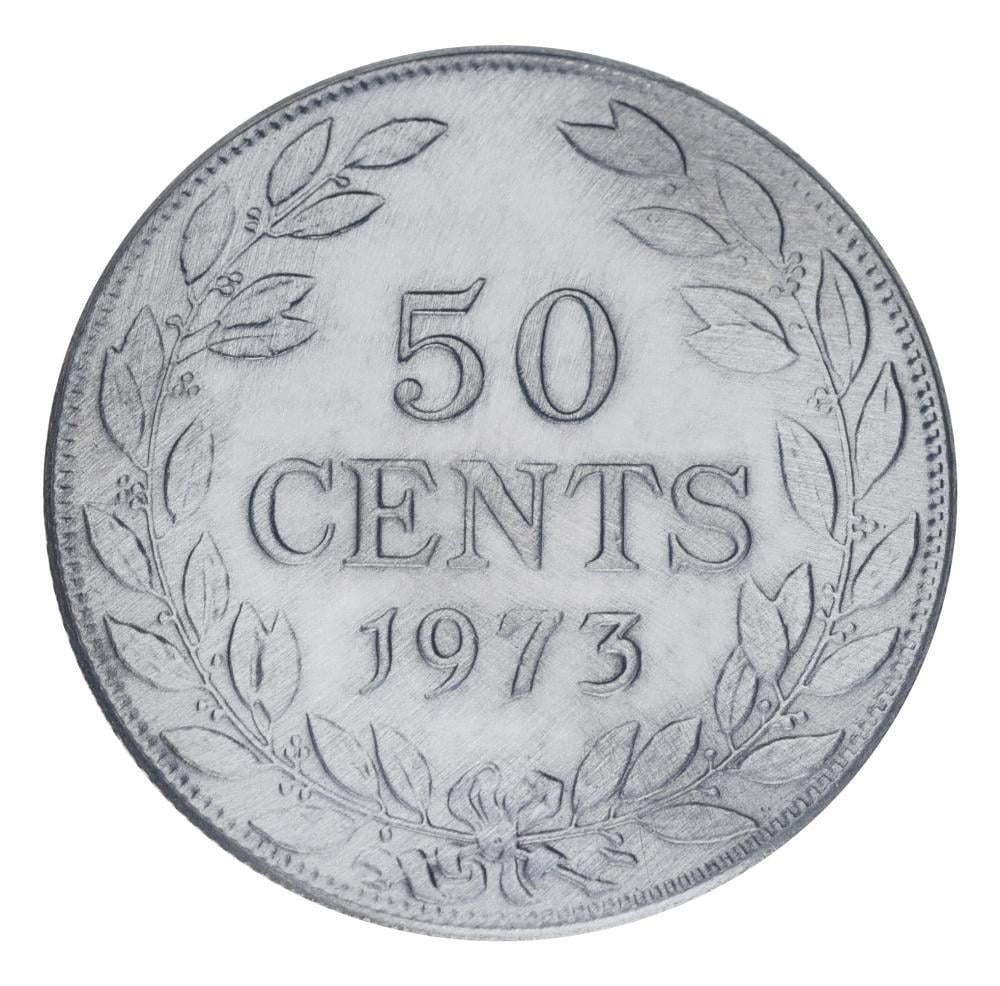 Коллекционная монета Либерия 50 центов 1973 AU-UNC (М24879)