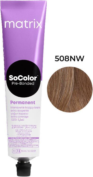 Крем-краска для волос Matrix SoColor Pre-Bonded 508NW Светлый натуральный блондин теплый 90 мл