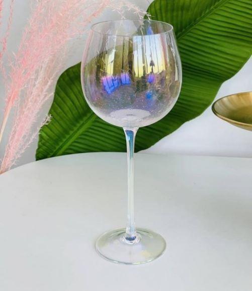 Бокал Бамбл для белого вина стеклянный 500 мл Перламутровый (21-AT10227)