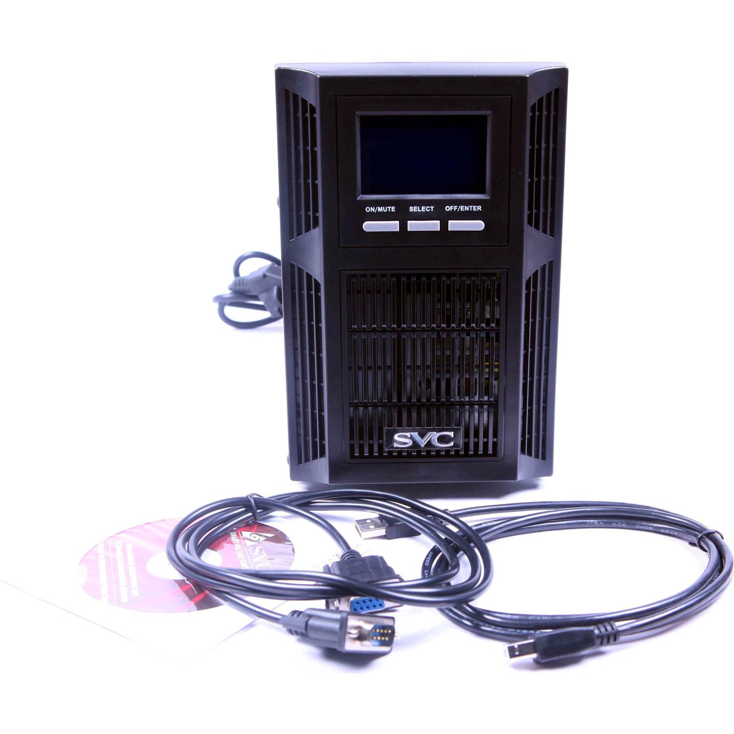 Джерело безперебійного живлення SVC PT-1KF-LCD (108225) - фото 4 Джерело безперебійного живлення SVC PT-1KF-LCD (108225) - фото 4