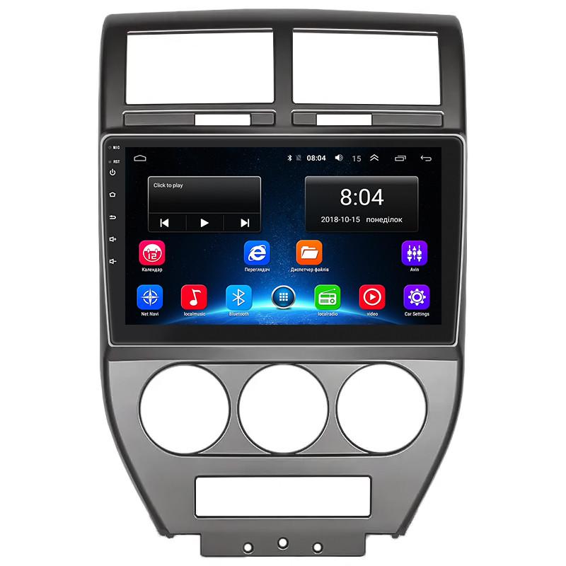 Магнітола штатна Lesko 10" для Jeep Compass I 2006-2010 2/32Gb Wi-Fi GPS Base