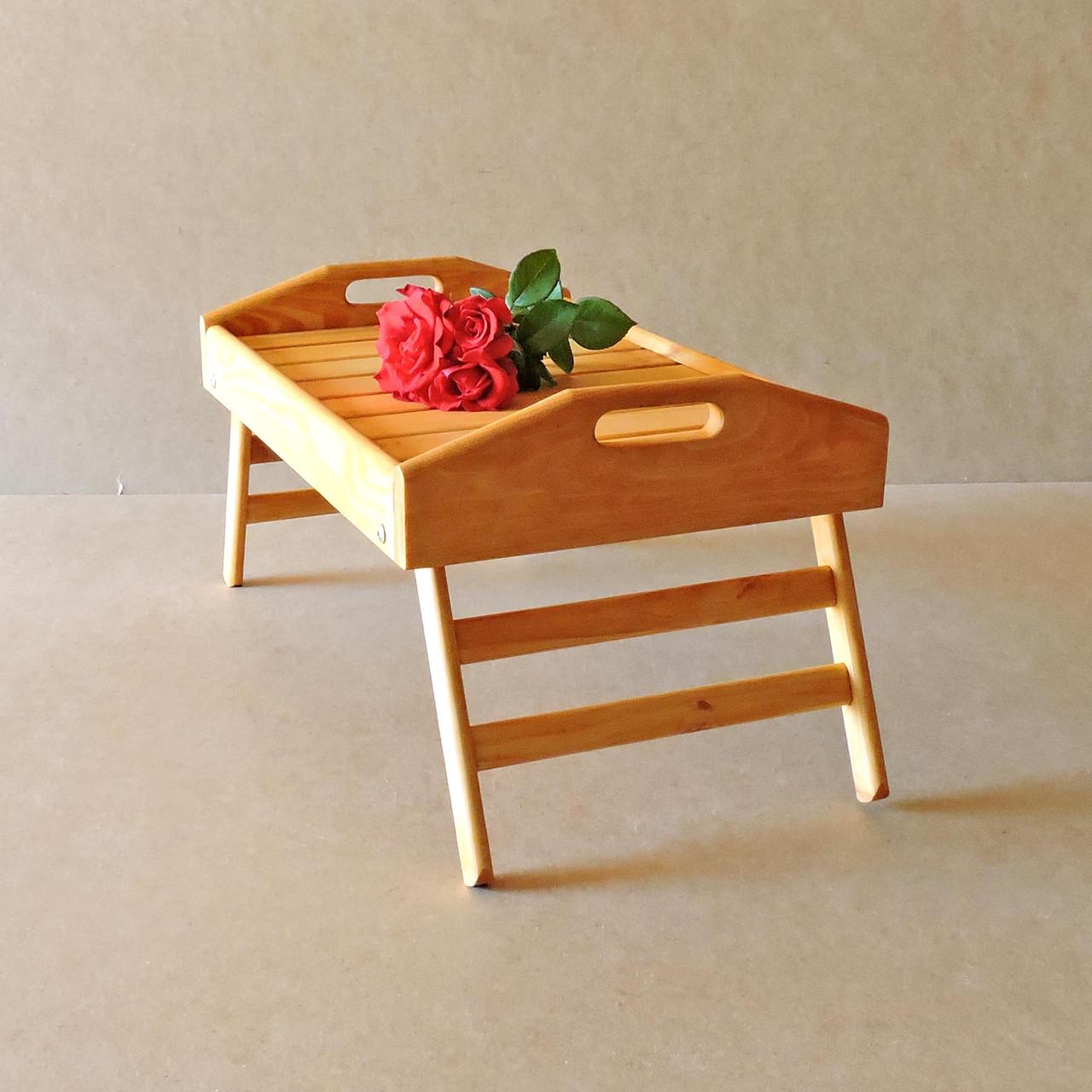 Столик-піднос для сніданку з дерева Аляска Каррі (СТП-001703) - фото 5 Столик-піднос для сніданку з дерева Аляска Каррі (СТП-001703) - фото 5