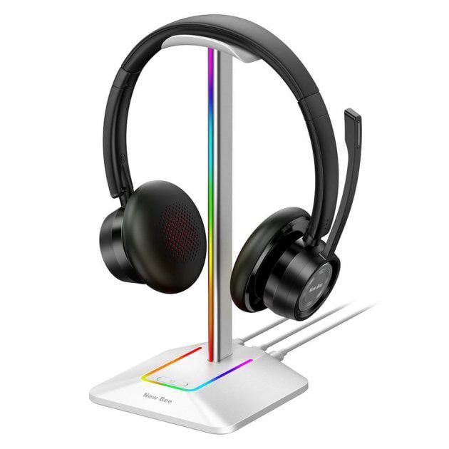 Подставка для геймерских наушников RGB New Bee NB-Z8 Silver (11335661)