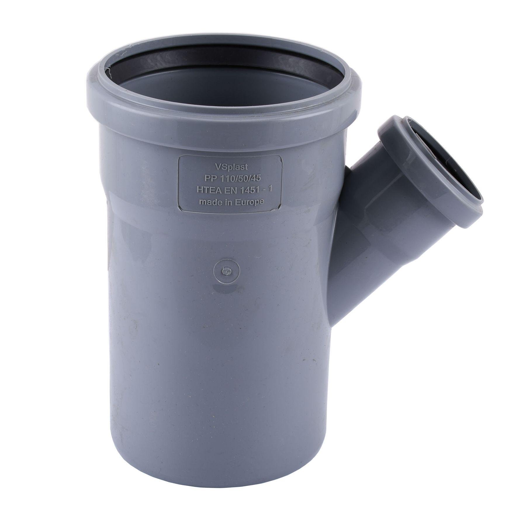 Тройник VSplast 110х50 45° (000016349)