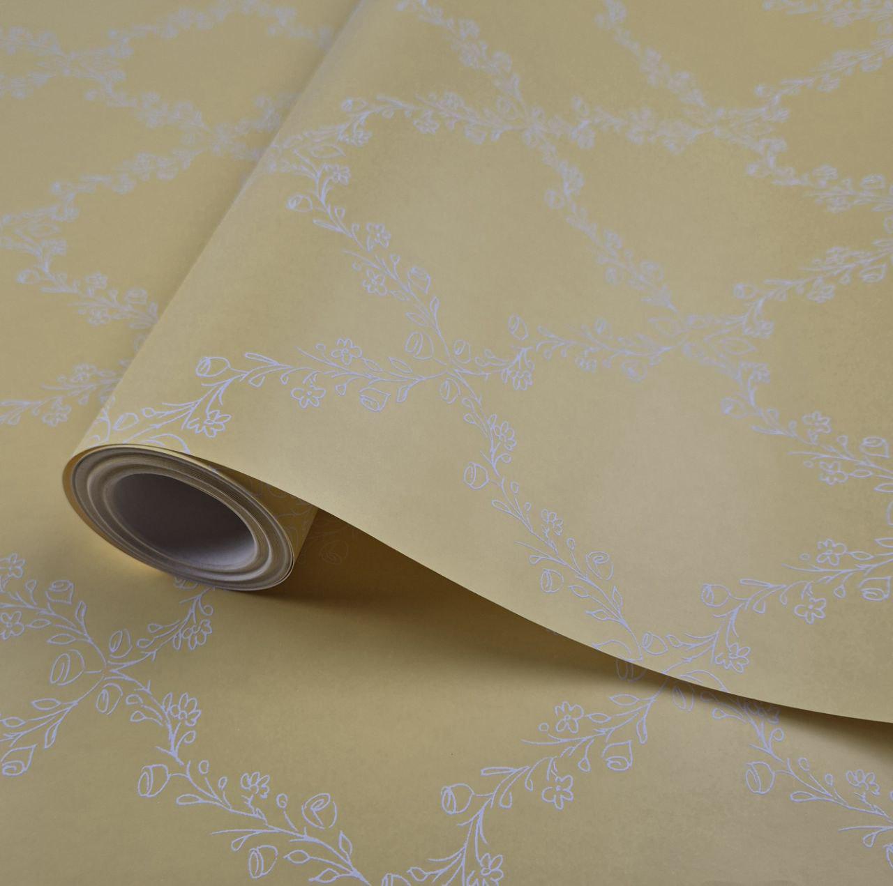 Шпалери вінілові флізелінові Marburg 54101 0,53х10,05 м Жовтий (30642184)