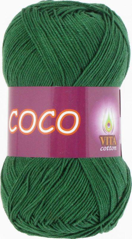 Пряжа Vita Cotton Coco 4313 зеленый (3390)