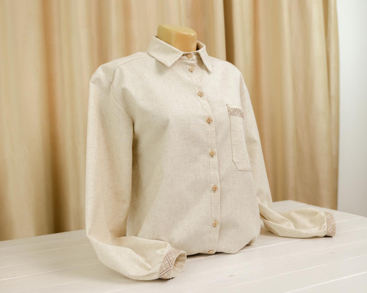 Вышитая рубашка женская Яворина льняная M/L (0002203-M/L) - фото 2 Вышитая рубашка женская Яворина льняная M/L (0002203-M/L) - фото 2