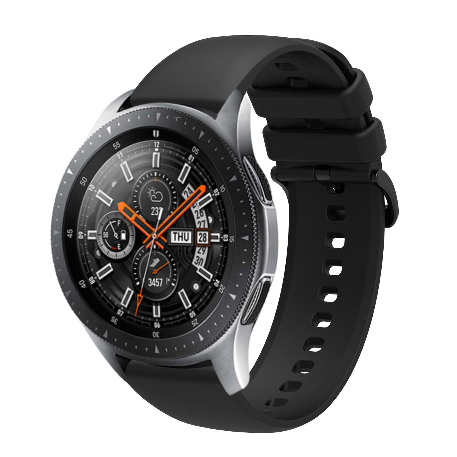 Ремешок для смарт-часов для Amazfit GTR 2 Pace Stratos/Huawei Watch GT 2/Samsung Gear S3 силиконовый 22 мм Черный (2674P)