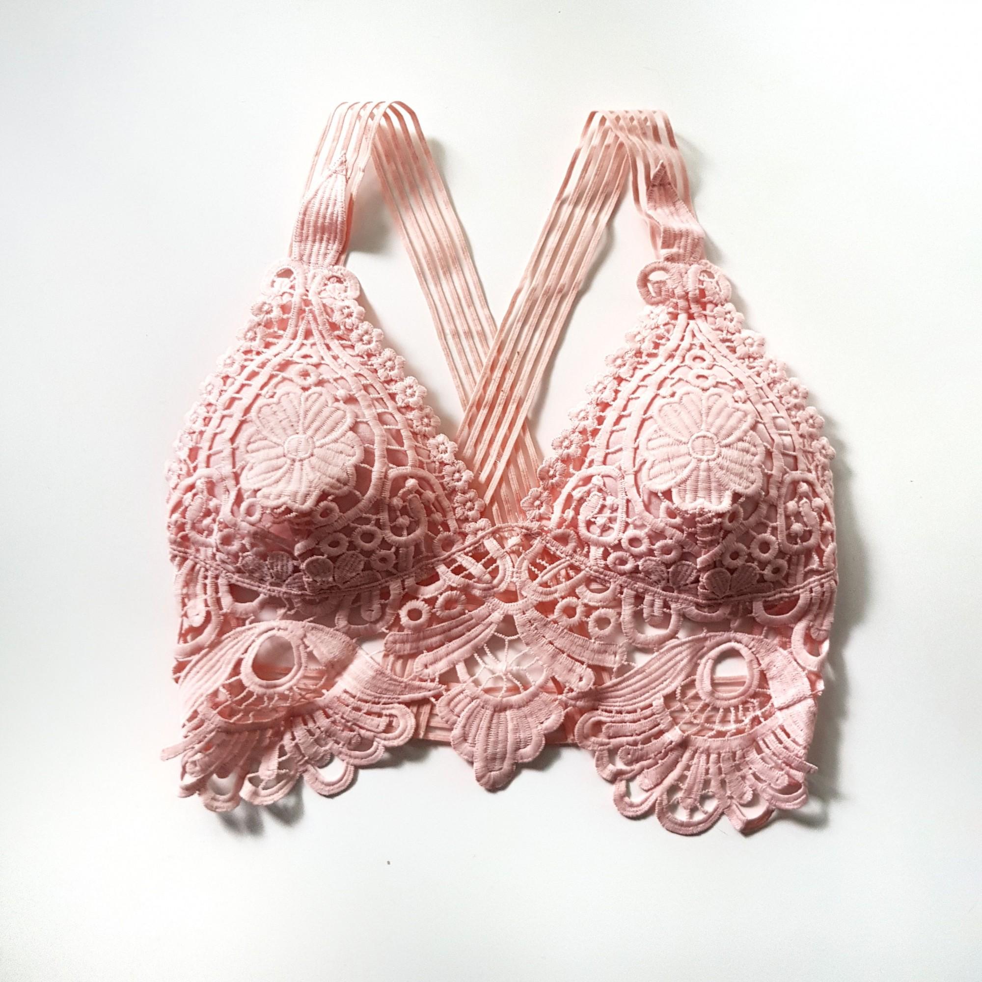 Топ женский кружевной с пуш-апом G&N 8282 L Розовый (46)