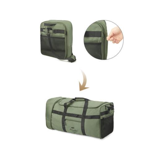 Сумка Naturehike XS03 Folding Tug Bag 88 NH21LX003 Green - фото 2