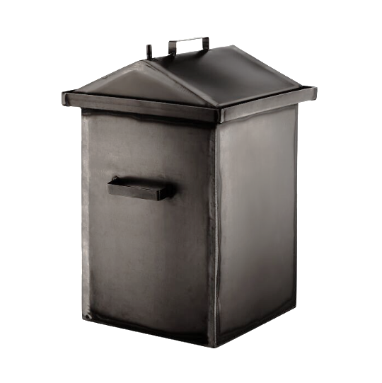 Коптильня горячего копчения вертикальная 3 решетки 6 крючков металл 1,5 мм