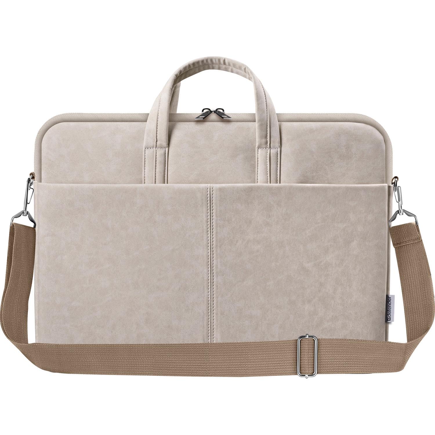 Сумка Defender Solid 15,6" зовнішня кишеня/плечовий ремінь Бежевий (630393) Сумка Defender Solid 15,6" зовнішня кишеня/плечовий ремінь Бежевий (630393)