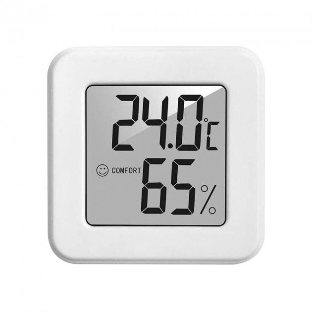 Термометр-гигрометр Thermometer 1207 цифровой White (579363)