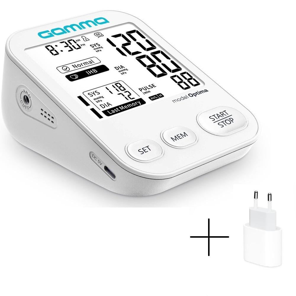 Тонометр Gamma Optima автоматический на плечо гарантия 5 лет - фото 4