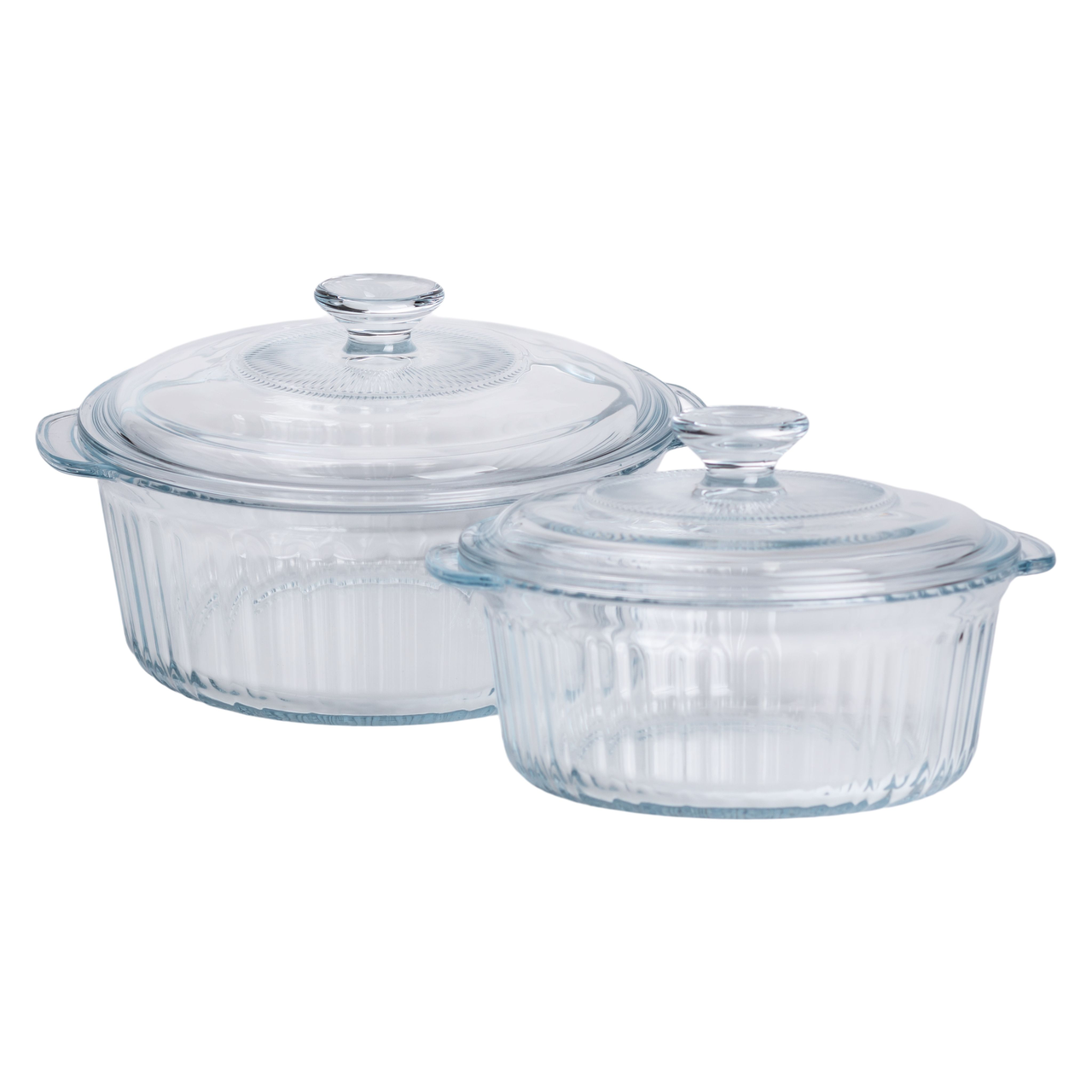 Формы для запекания стеклянные с крышками круглые 2 шт. (HP-34-26) - фото 2 Формы для запекания стеклянные с крышками круглые 2 шт. (HP-34-26) - фото 2