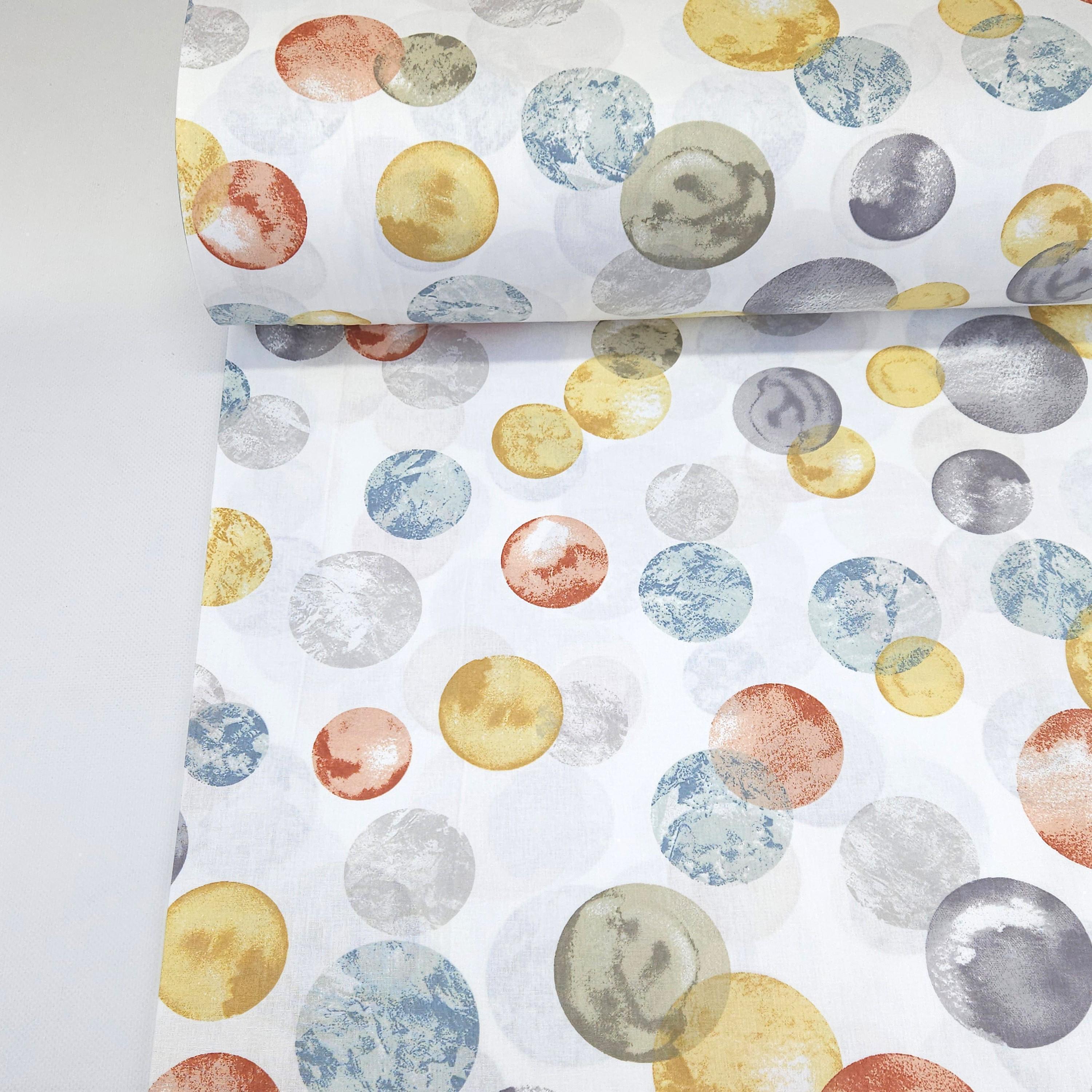 Ткань для постельного белья круги ранфорс 240 см (11.28998/2 03371)