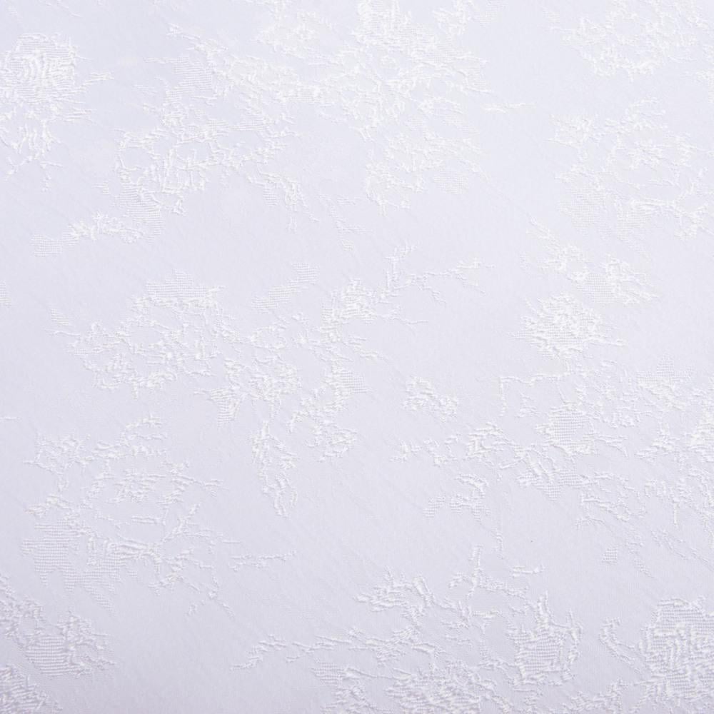 Ткань костюмная жаккард Букет 190 гр/м2 150 см Белый (26654)