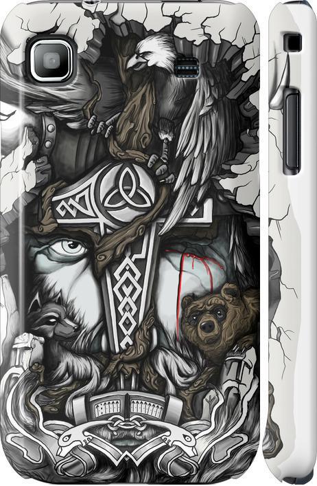 Чехол на Samsung Galaxy S i9000 Тату Викинг (4098c-77-42517)