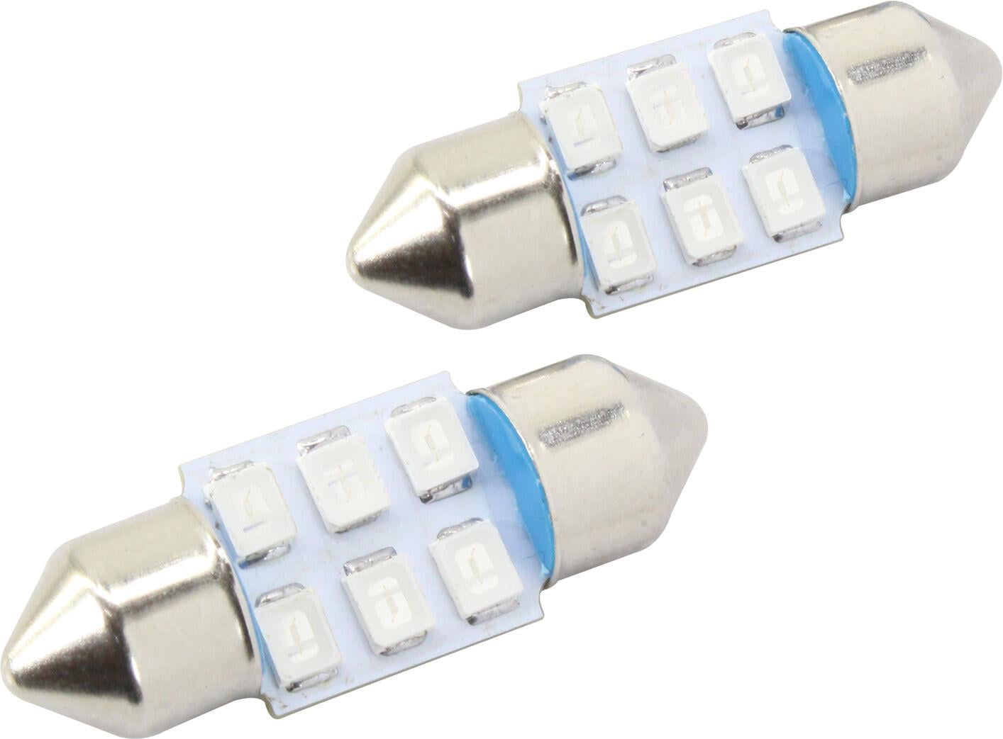 Лампочка 2-охцокольная Futura LED T11 C8W SMD 6-диодов 24V-0,7Вт SV8.5-8 28 мм 2 шт. Синий (80222) Лампочка 2-охцокольная Futura LED T11 C8W SMD 6-диодов 24V-0,7Вт SV8.5-8 28 мм 2 шт. Синий (80222)