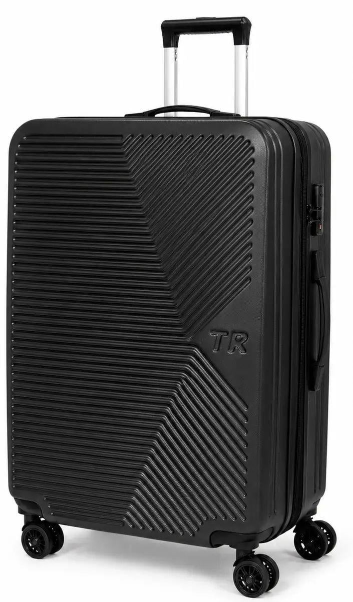 Валіза пластикова Fashion велика 115 л Чорний (POD804 large black)