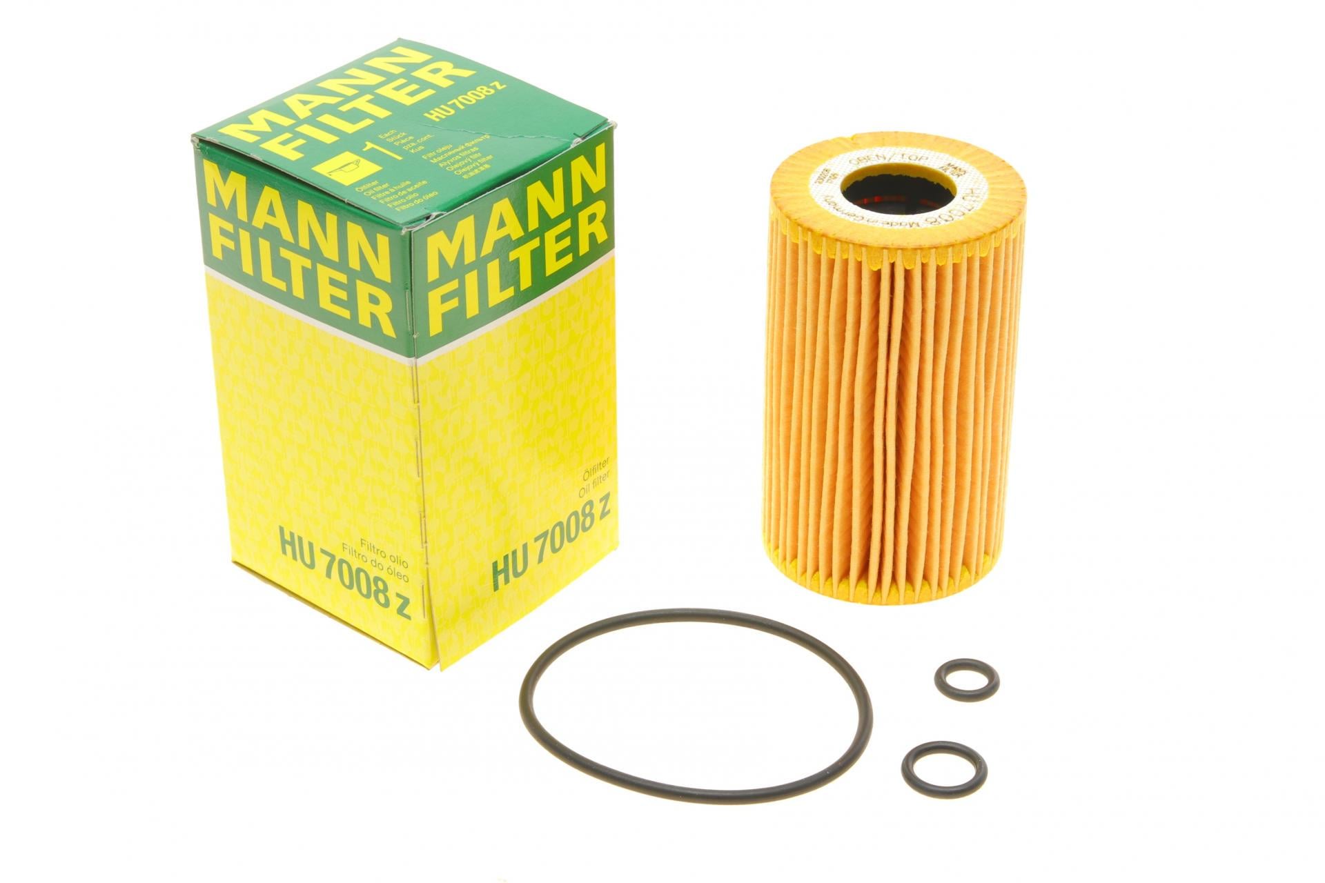 Фильтр масляный Mann-Filter для VW T5/Caddy 2,0TDI 10- (HU 7008 Z)