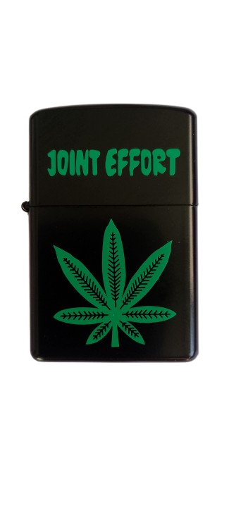 Зажигалка бензиновая карманная Star Lighters BS0886-5 Конопля (2976Е)