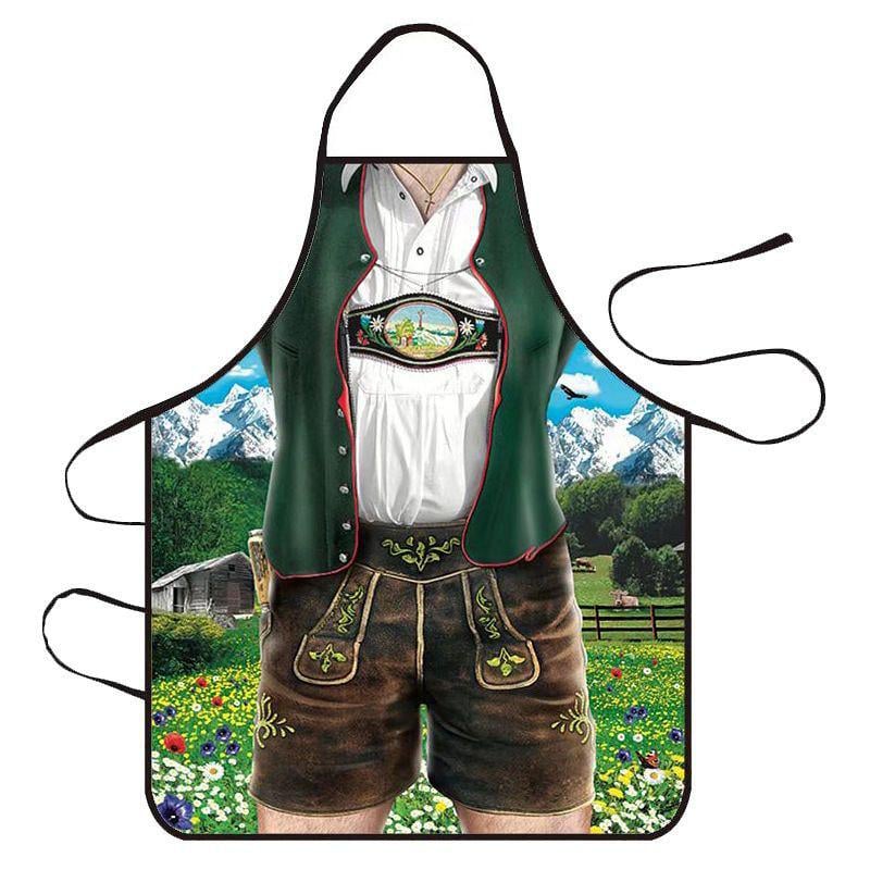 Фартук мужской на праздник 75х60 см Разноцветный (49978)