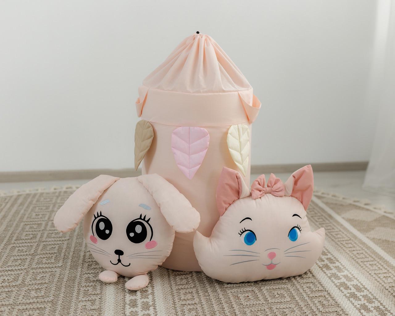 Вігвам для дітей Пухнасті друзі Пудровий - фото 4 Вігвам для дітей Пухнасті друзі Пудровий - фото 4