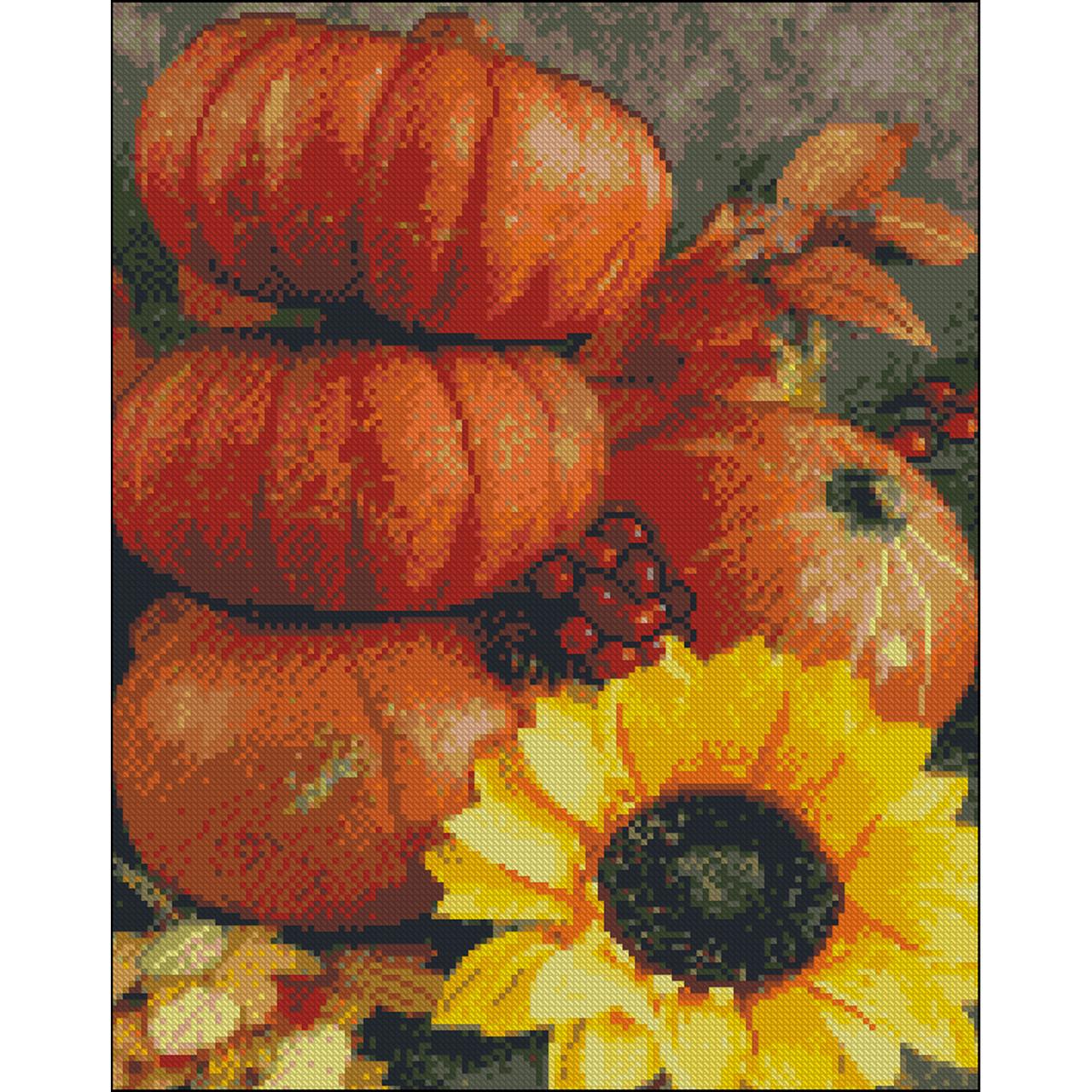 Алмазная мозаика Strateg Урожай без подрамника 40х50 см (ZAV4050-33)