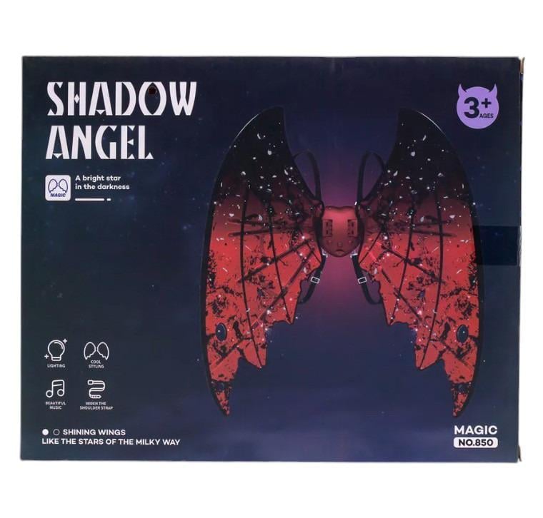 Крылья ангела электрические с музыкой и светом Shadow Angel Красный (MAGIC850) - фото 2