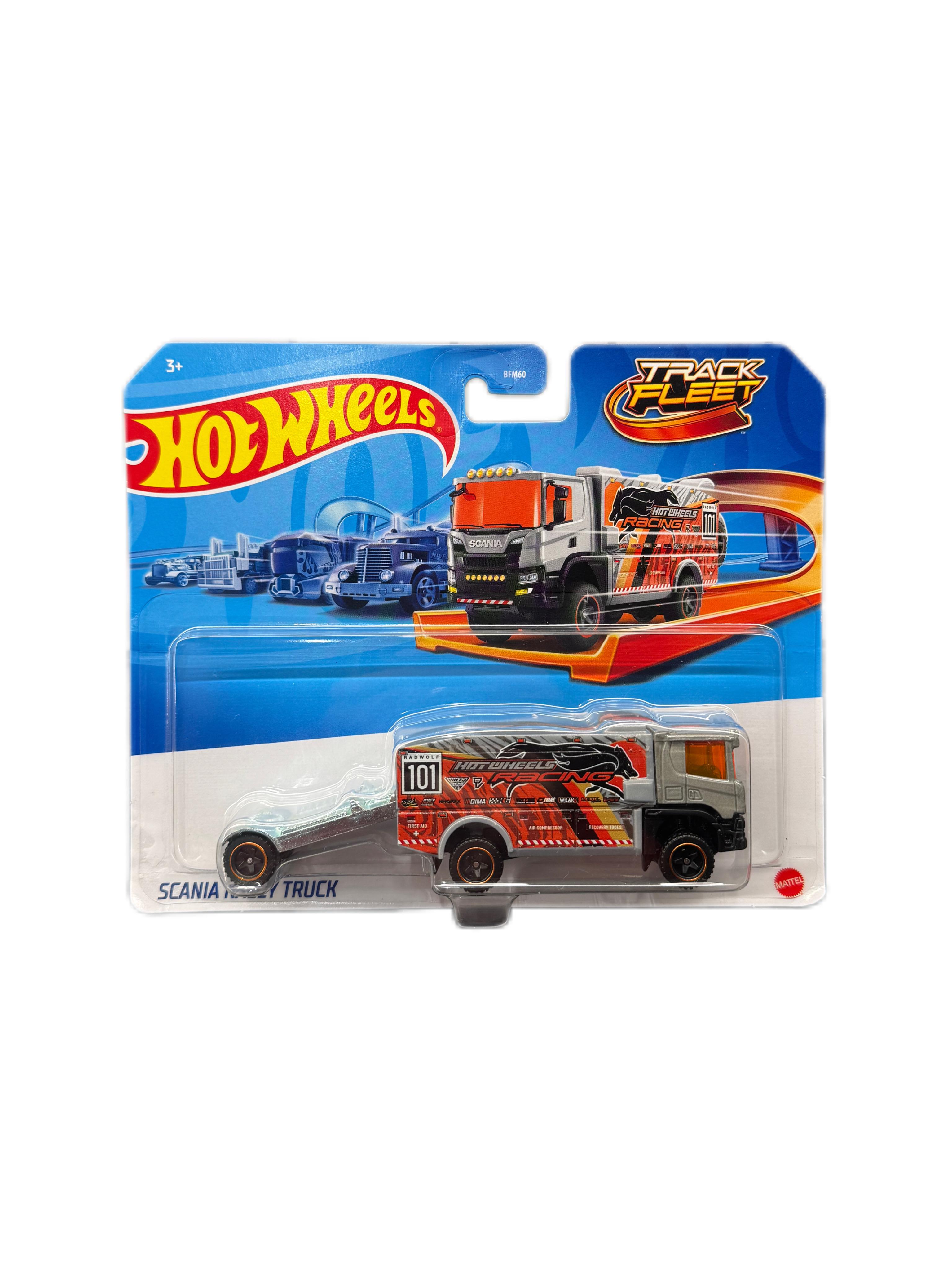 Іграшкова вантажівка-трейлер Hot Wheels Fleet-Scania rally Truck (21094834)