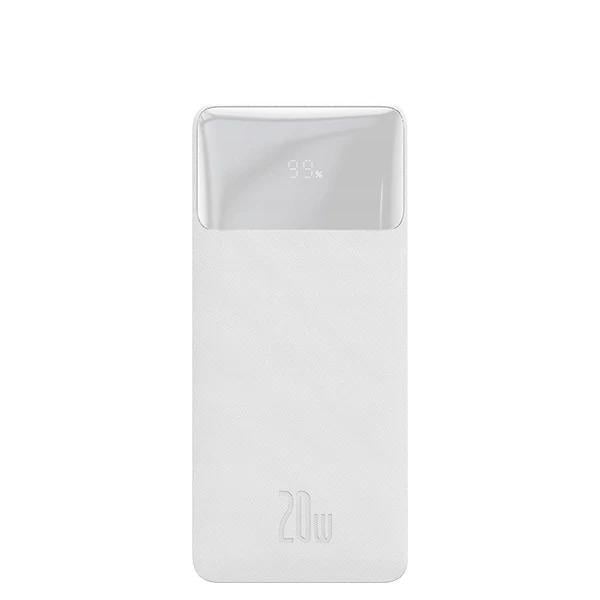 Аккумулятор универсальный Baseus 10000 mAh Digital Display 20W White