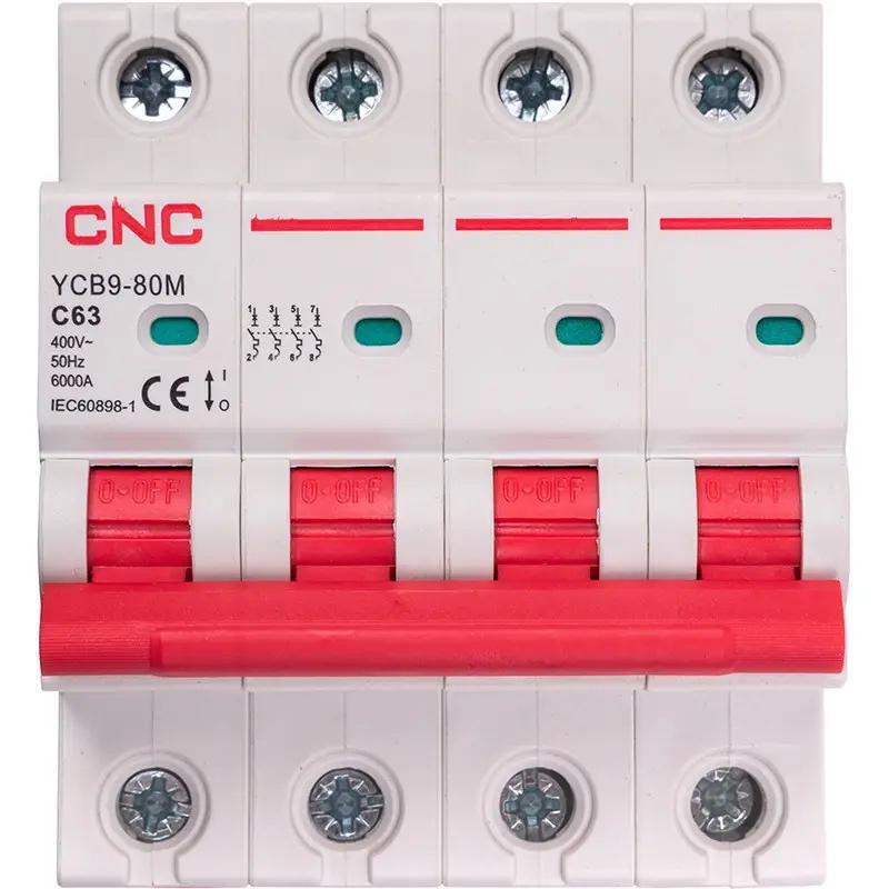 Автоматический выключатель модульный CNC YCB9-80M 4Р тип-C 6 кА 63А (Б00045916)