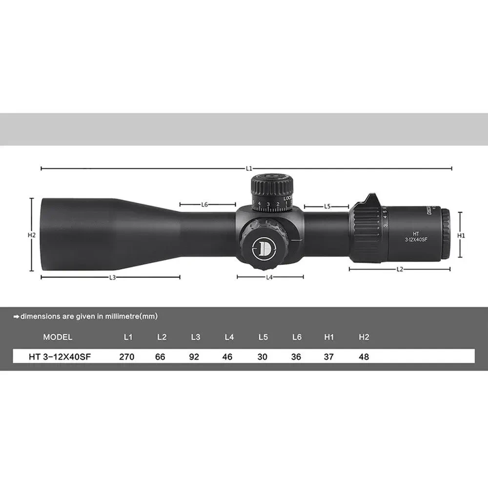 Оптичний приціл Discovery HT 3-12х40 SF FFP - фото 2