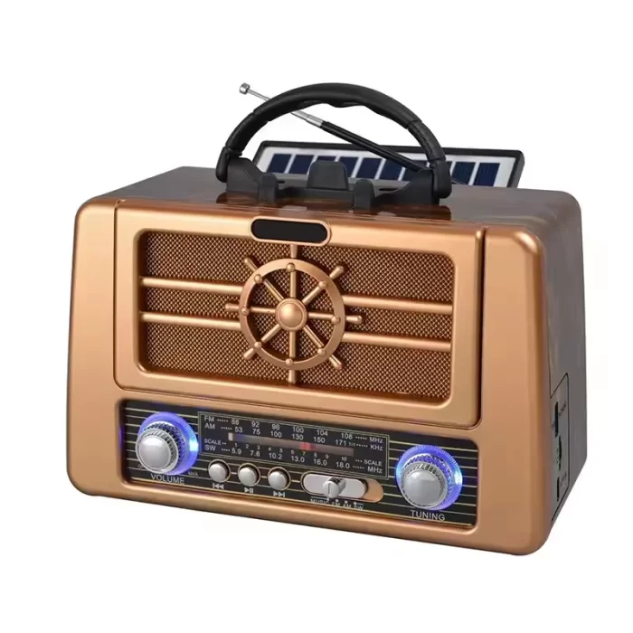 Радиоприемник аккумуляторный Golon RX-BT8080 Bluetooth/USB с солнечной панелью (87776bfd)