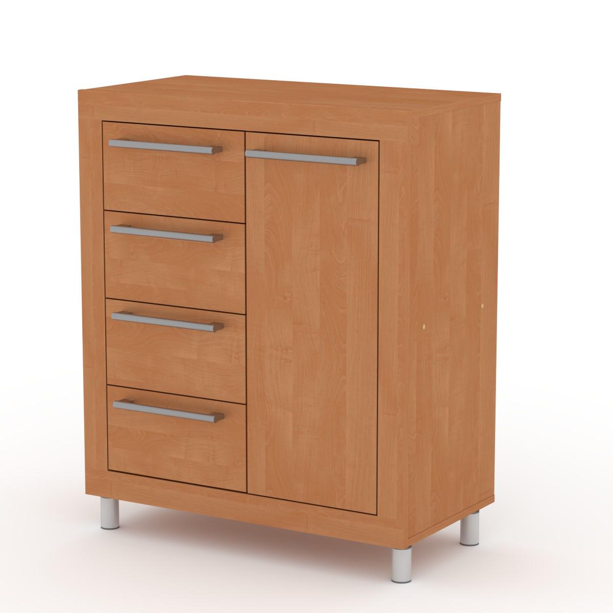 Комод-тумба МебліКо 2 МГ-1 78х40х90 см Вільха (k-1475-4) - фото 1 Комод-тумба МебліКо 2 МГ-1 78х40х90 см Вільха (k-1475-4) - фото 1